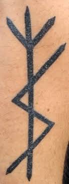 The runic alphabet is made up of angular letters. Tye Rune Tattoos Tiwaz Stickers Redbubble Cheapwheelsforhyundaivcj