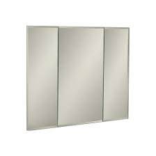 Mepla hinge and mounting plate for medicine cabinets and mirror cabinets with wooden or steel doors. Jensen Formerly Broan Horizon Frameless Tri View Medicine Cabinet Kitchensource Com