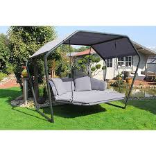 Leco Hollywoodschaukel Laureen B X T X H 185 X 264 X 195 Cm Polyester Lichtgrau 8282 Hollywoodschaukel Liege Garten Hollywoodschaukel Gartenschaukel