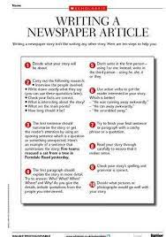What if a story is important and the key person won't give permission? Writing A Newspaper Article Worksheet Pdf