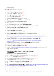 Business English Running A Business Questions English Vocabulary Exercises Vocabulary Exercises English Vocabulary