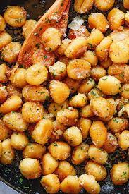 Fried Butter Gnocchi With Garlic Parmesan Gnocchi Recipes Easy Recipes Fried Butter
