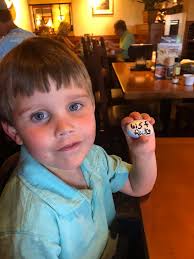Granddaughter found this amazing rock outside of Olive Garden!! She wants  to keep it and will hide it in the mountains of Tennessee. Awesome job!!