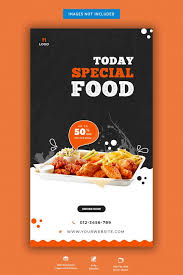 Food Menu And Restaurant Instagram Story Template Food Menu Design Menu Design Layout Food Graphic Design