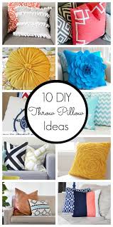 10 Diy Throw Pillow Ideas Diy Throw Pillows Diy Pillows Diy Throws