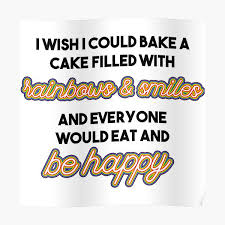 Mean girls (2004) quote (about smiles rainbows happy happiness gifs cake bake). Rainbow Wieners Posters Redbubble