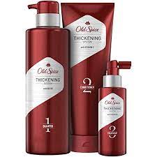 Amazon Com Old Spice Hair Thickening Bundle For Men Biotin Shampoo Vitamin C Conditioner And Castor Oil Treatment Beauty Personal Care