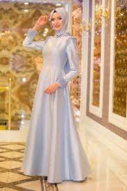 Tuay Omuzlari Boncuk Detayli Tafta Bebek Mavisi Tesettur Abiye Elbise 1780bm Tesetturisland Com Aksamustu Giysileri The Dress Elbise