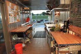Thinking about converting a shipping container into a mobile concession kitchen? Eco City Farms The Foodshed Commercial Kitchen Design Commercial Kitchen Farm Kitchen