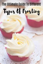 The Ultimate Guide To Different Types Of Frosting Types Of Frosting Cake Frosting Recipe Butter Cream