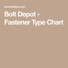 Bolt Depot Fastener Type Chart Work
