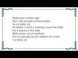 The Beatles Cry Baby Cry Lyrics Lyrics Com