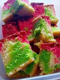 Seperti kek marble yang bentuk nya cantik. Resepi Kek Pelangi Warna Warni Sukatan Cawan Jalieyza Husna