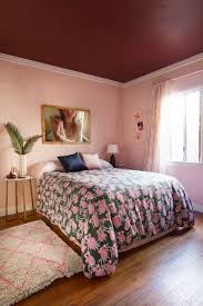 Blush Bedroom Makeover With 70 S Inspired Style Anne Sage Home Decor Bedroom Eclectic Bedroom Romantic Home Decor