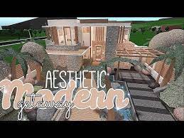 Aesthetic Modern Getaway Bloxburg House Build Youtube Diy House Plans Two Story House Design Unique House Design