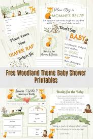 Simply select a template and change the. Woodland Themed Baby Shower And Free Shower Printables