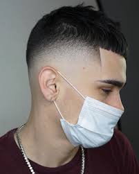 Bald fade + short bangs #4: 25 Bald Fade Haircuts That Will Keep You Super Cool July 2021 Fade Haircut Mens Haircuts Fade Bald Fade