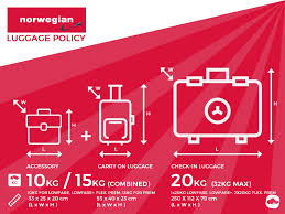 Norwegian Excess Baggage Allowance And Charges On Norwegian