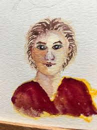 The watercolour version of my previous sketch