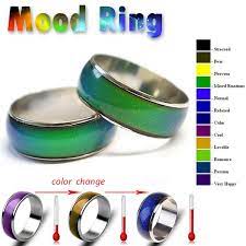 Get it as soon as thu, may 13. Unisex Stainless Steel Ring Wide 8mm Gradual Color Changing Mood Rings Feeling Emotion Couple Temperature Ring Jewelry Wish