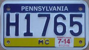 Rick Kretschmer S License Plate Archives Pennsylvania Motorcycles And Motorboats