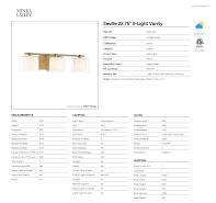 Seville 22.75" 3-Light Vanity