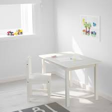 Ketahui banyak bunyi haiwan dengan bunyi bunyi haiwan! Sundvik Meja Kanak Kanak Putih 76x50 Cm Ikea