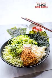That has not been covered in sauce or has been fried is safe. Healthy Avocado Tuna Salad Sushi Bowls Low Mercury Gluten Free