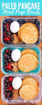 Paleo Pancake Breakfast Meal Prep Bowls Recipe Paleo Meal Prep Meal Prep Bowls Vegetarian Meal Prep