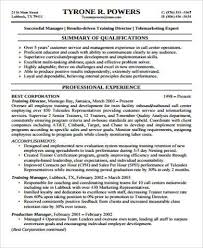 supervisor resume samples in ms word