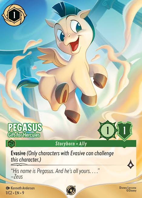 Pegasus - Gift for Hercules - Challenge Promo - Foil 5/C2 » Disney Lorcana  Card Details + Review » Lorcana Player