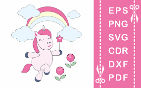 Download Funny Unicorn Cutting Files Graphic By Olga Belova Creative Fabrica SVG Cut Files