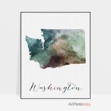 Maybe you would like to learn more about one of these? Washington State Map Print Art Prints Vicky