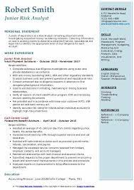 Latest financial risk analyst jobs in south africa on myjobmag. Risk Analyst Resume Samples Qwikresume