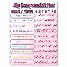 Details About My Responsibilities Chart Magnetic Dry Erase Board For Kids Pink