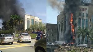 A part of sbg1 is destroyed. Kwsp Building On Fire