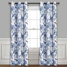 Grommet curtains come in dozens of fabrics, styles and colors for just about any décor style. White And Blue Grommet Curtain Panel Set 84 In Kirklands