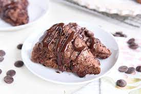 Triple Chocolate Scones Recipe Mel S Kitchen Cafe Recipe In 2021 Chocolate Scones Recipe Chocolate Scones Food Processor Recipes