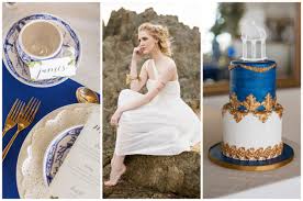 See more ideas about royal baby showers, royal blue and gold, royal prince baby shower. Royal Blue Gold White Grecian Inspired Wedding Ideas Sonje Ludwick Photography