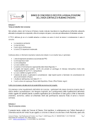 Bando di concorso di idee per la riqualificazione dell'area centrale ...