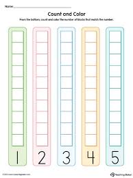count and color numbers 1 5 printable worksheet color myteachingstation com