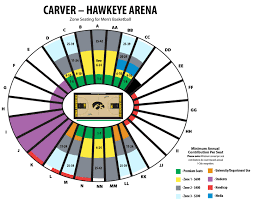 Carver Hawkeye Arena Seating Chart Number Of Rows Elcho Table