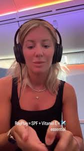 Window seat? Don’t skip the SPF., Plane windows block UVB, not UVA — the  rays that cause aging and sun damage., That’s why RayPlay is loaded with  Vitamin E to help defend against environmental stress ...