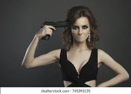 Pepe emojis for discord & slack. Woman Gun Head Close Mouth Dark Stock Photo Edit Now 745393135