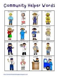 Community Helper Words Community Helpers Preschool Community Helper Community Helpers Pictures