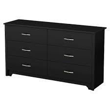 South Shore Fusion Horizontal Dresser Pure Black Double Dresser Nebraska Furniture Mart Dresser