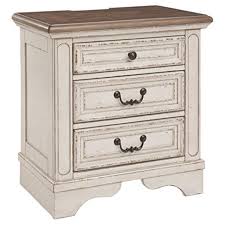 Fast & easy ways to shop · save big with macy's card Signature Design By Ashley Realyn Two Tone Three Drawer Nightstand Walmart Com Walmart Com