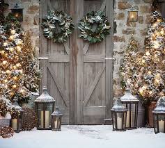Park Hill Lantern Pottery Barn Outdoor Christmas Decorations Christmas Backdrops Outdoor Christmas