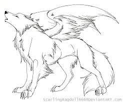 Image of angel wolf drawing at getdrawings com free for personal. Anime Wolves With Wings Coloring Pages