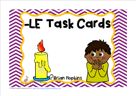 Le Ending Sounds Task Cards Task Cards Interactive Student Notebooks Cards